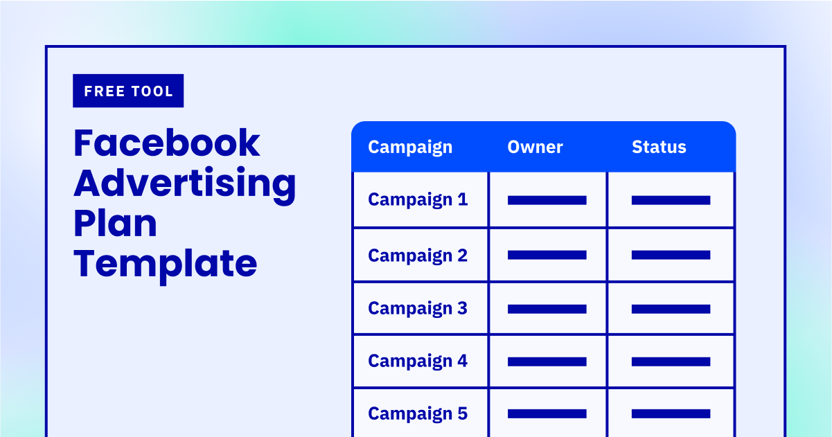 Facebook ads plan template