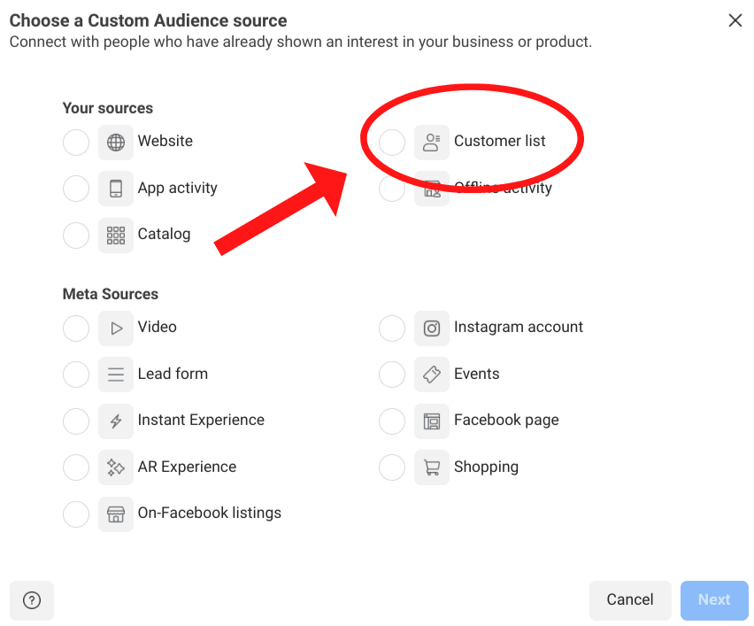 What is a Facebook Custom Audience?