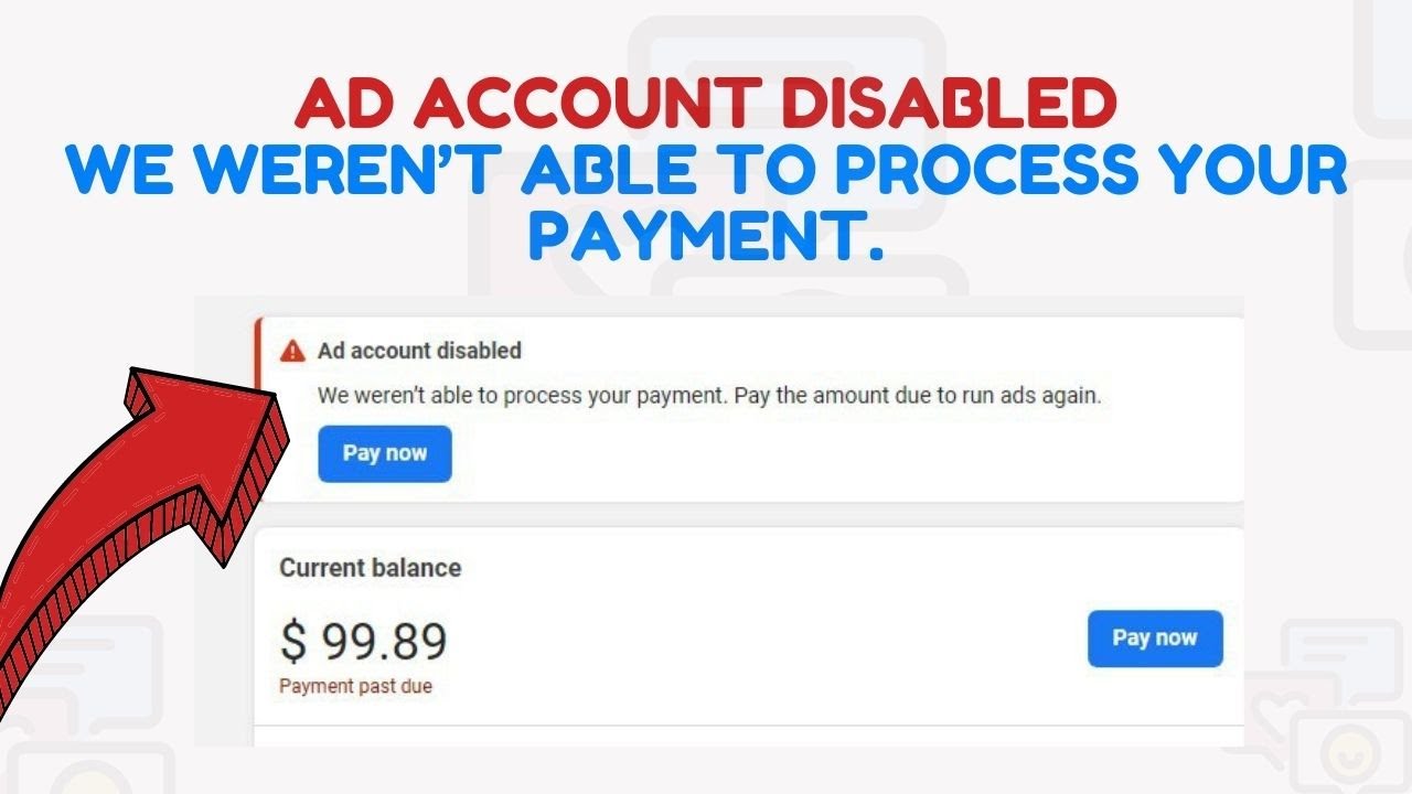 Fix Facebook ads payment failed