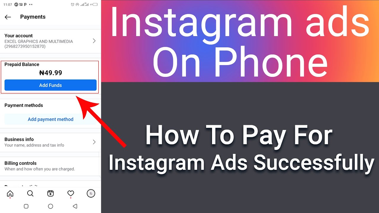 How to pay for ads on Instagram