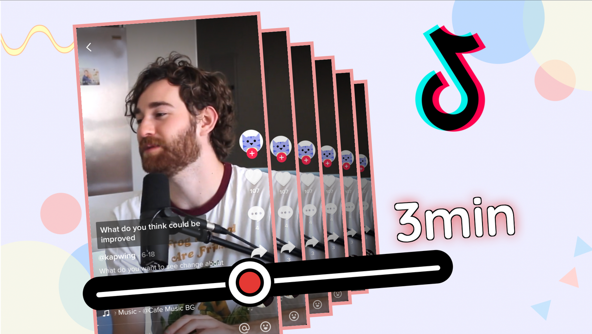 How to make a TikTok video longer than 3 minutes