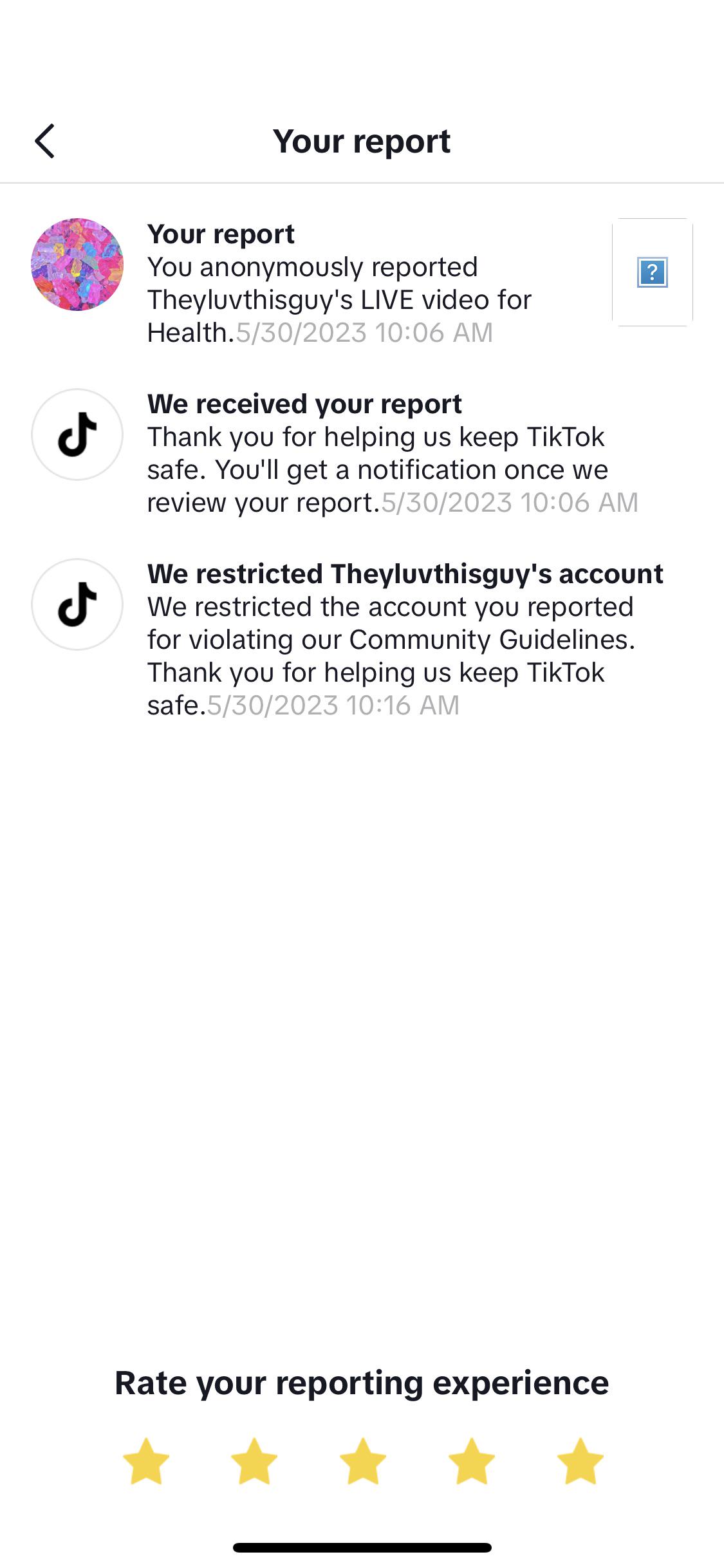 How to see reported comments on TikTok