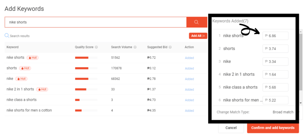 How much does Shopee ads cost?