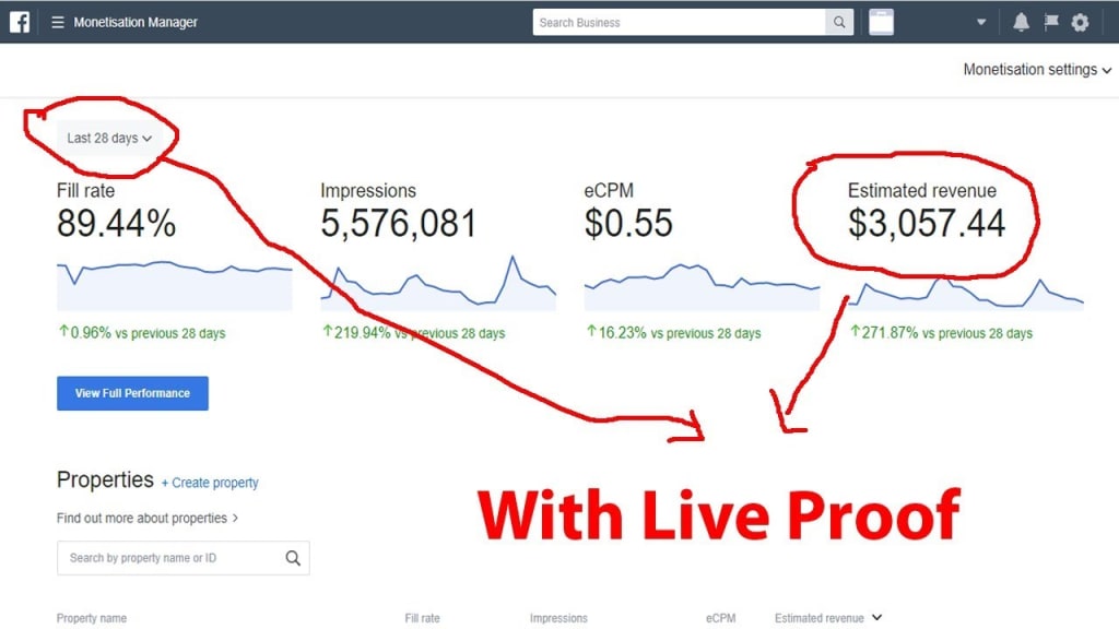 How to calculate money when earning on Facebook