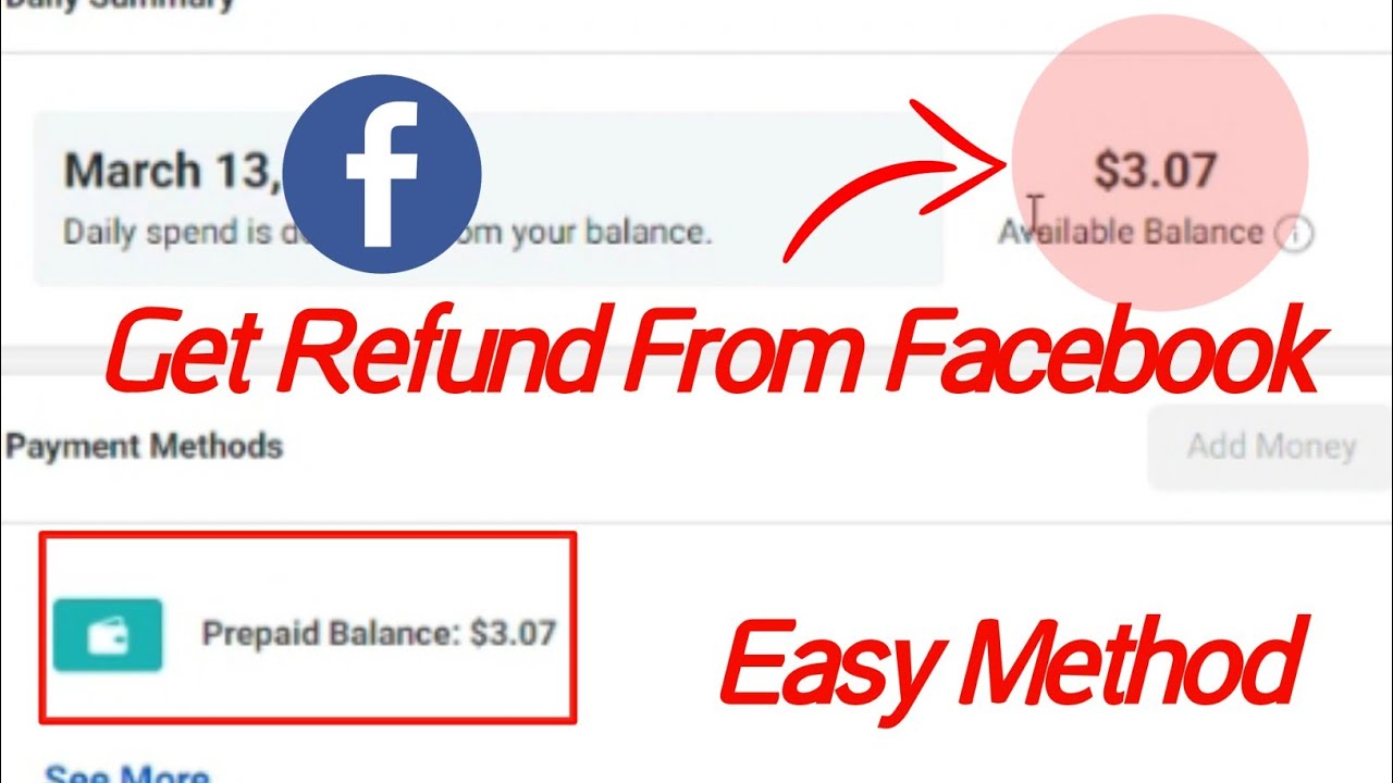 Instructions on how to use prepaid balance for Facebook advertising