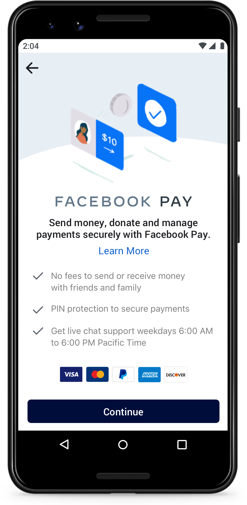 Payment Form on Facebook