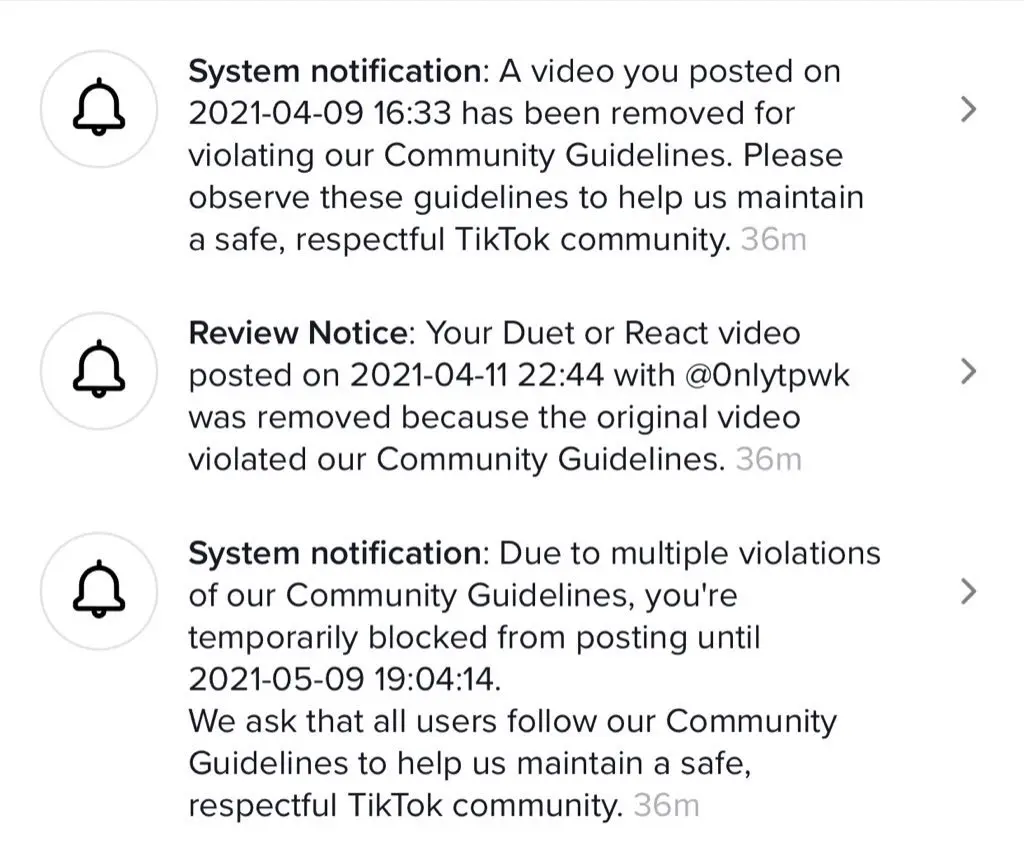 Reasons for being Permanently banned from tiktok live