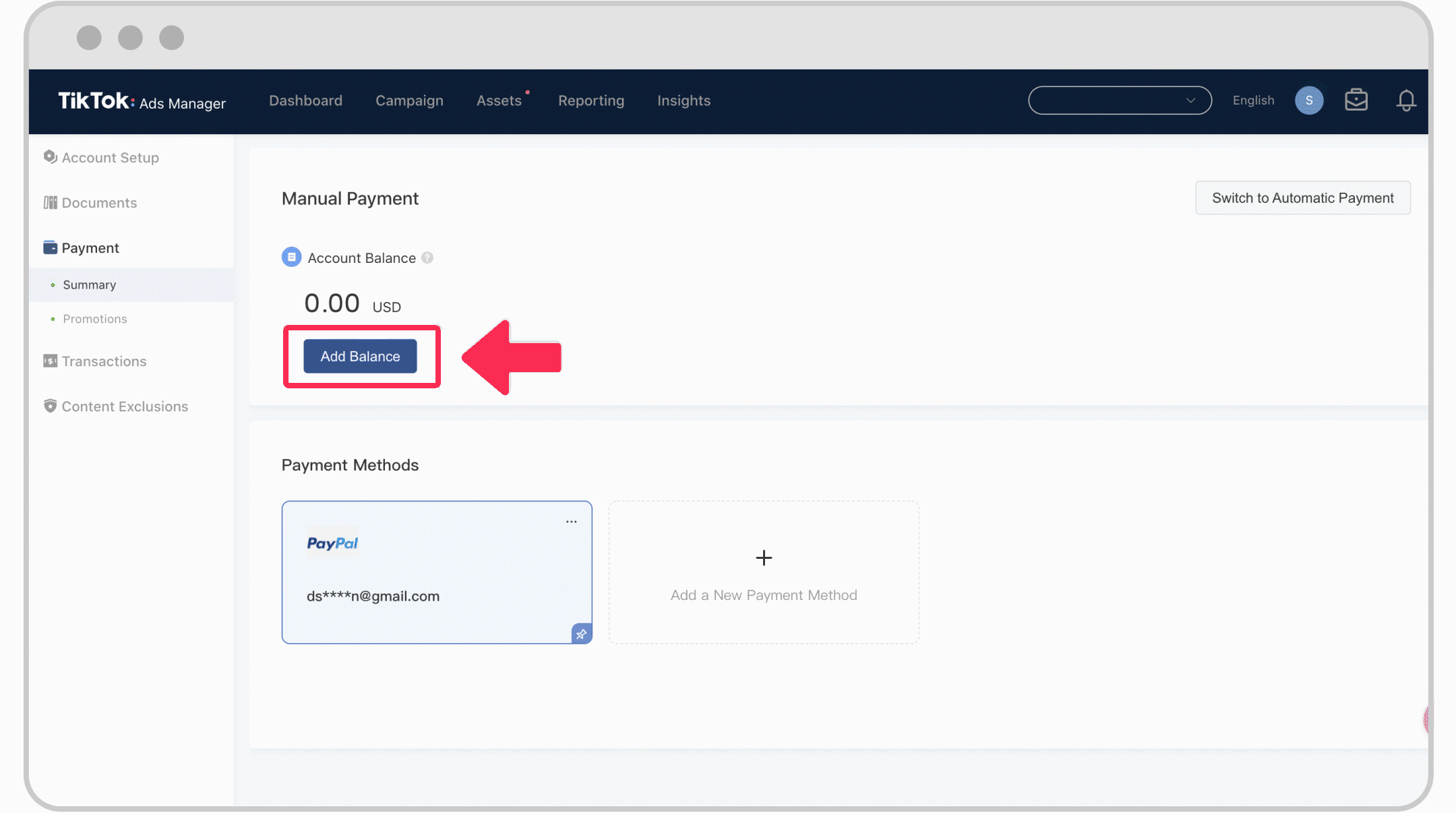 Turn off automatic billing Facebook ads