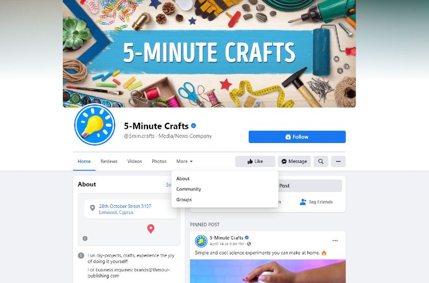 Facebook PR templates with catchy headlines