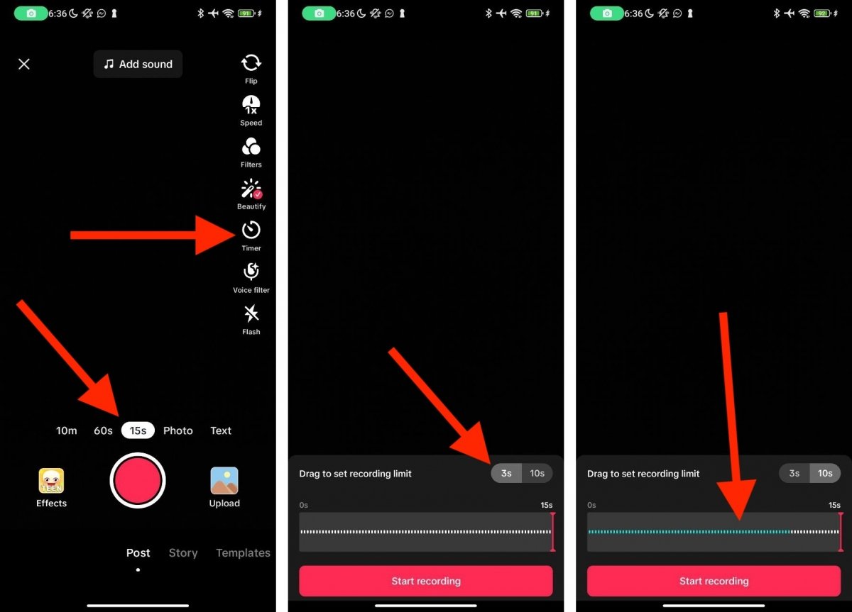 How to change time limit on TikTok video