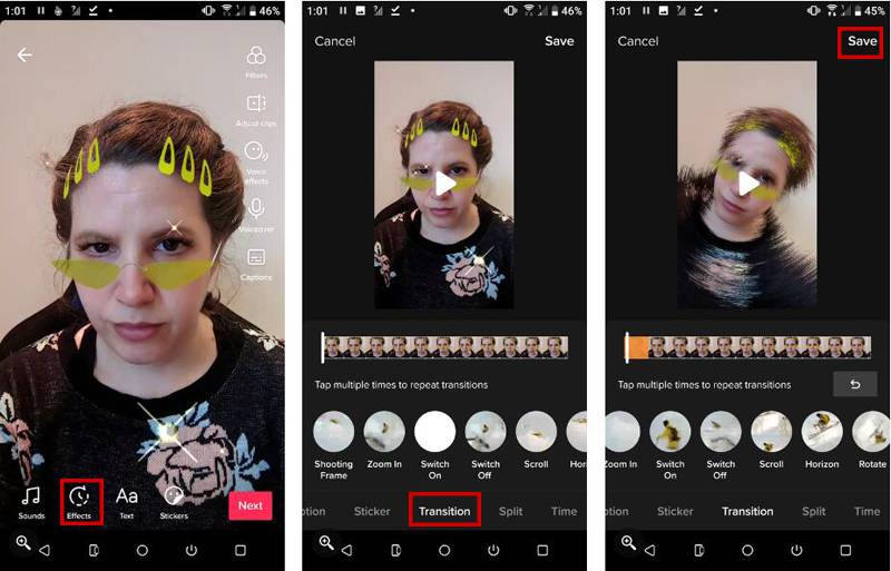 How to transition from video to photo on TikTok