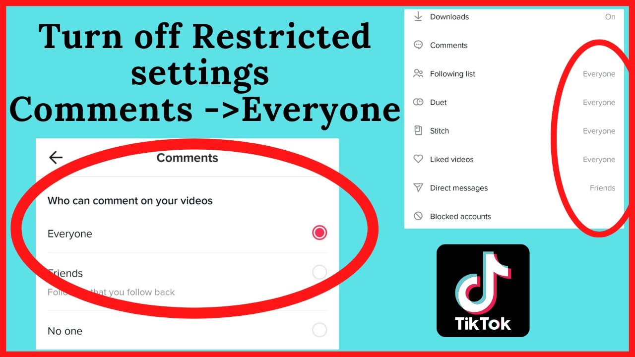 Setting restricted by TikTok to protect your privacy how to turn off