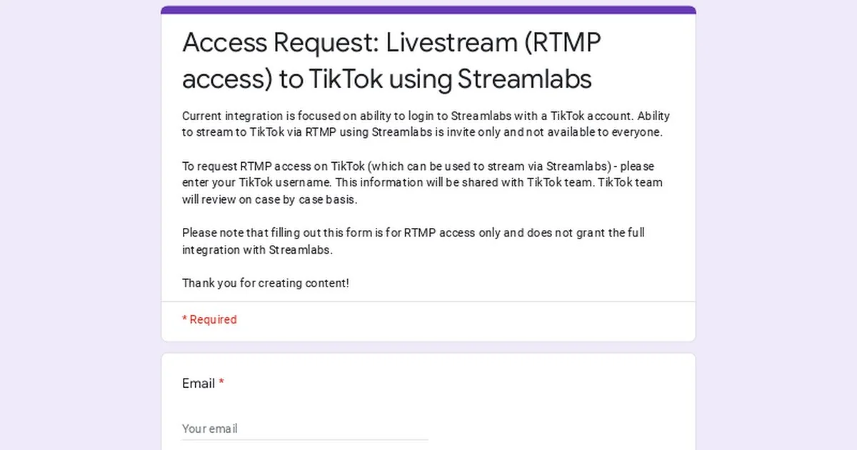 TikTok livestream Policy