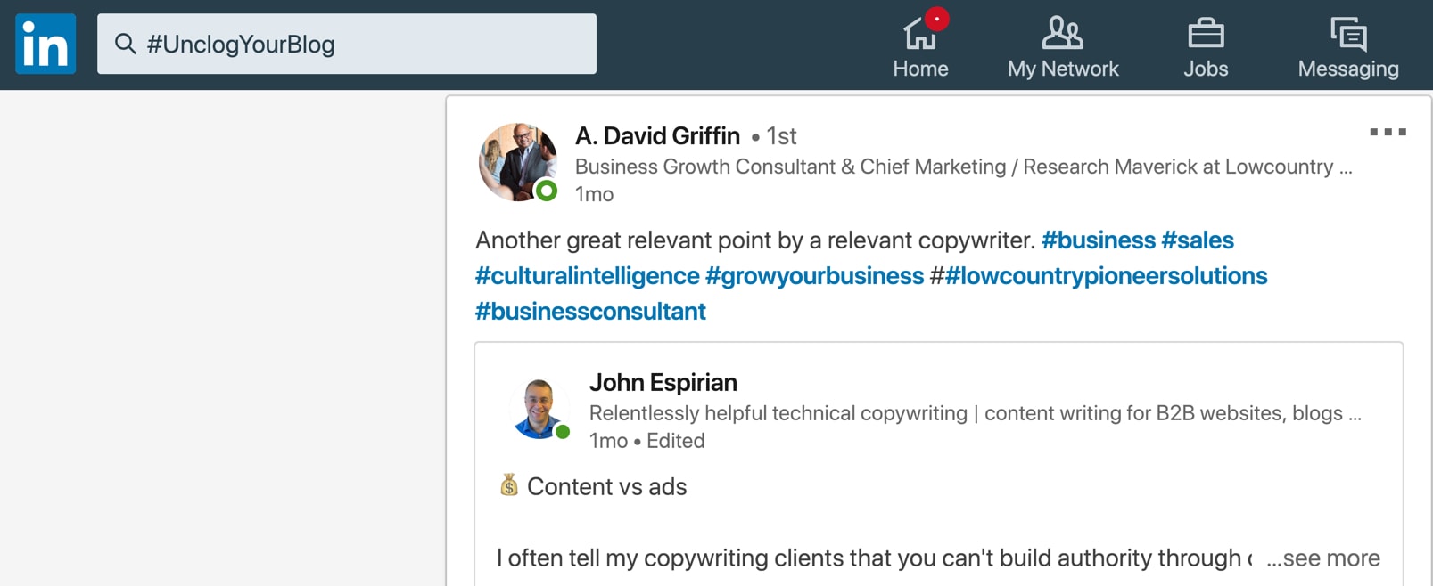 Are hashtags case sensitive on LinkedIn?