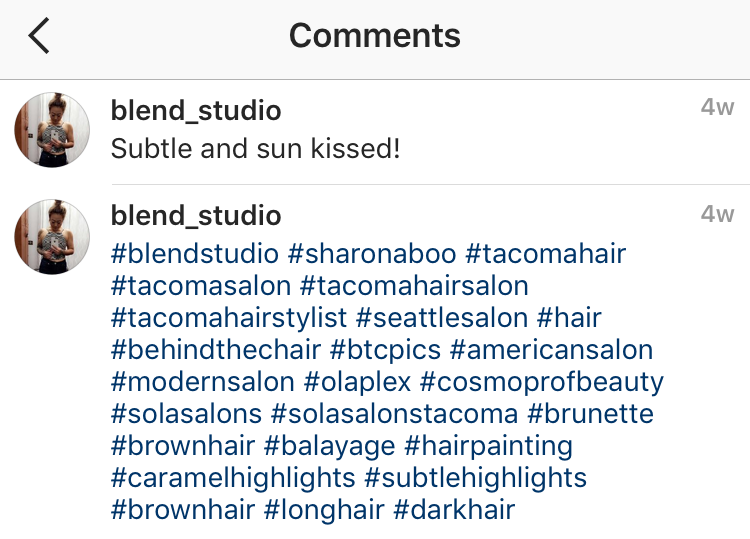 Do you put commas between hashtags on Instagram?