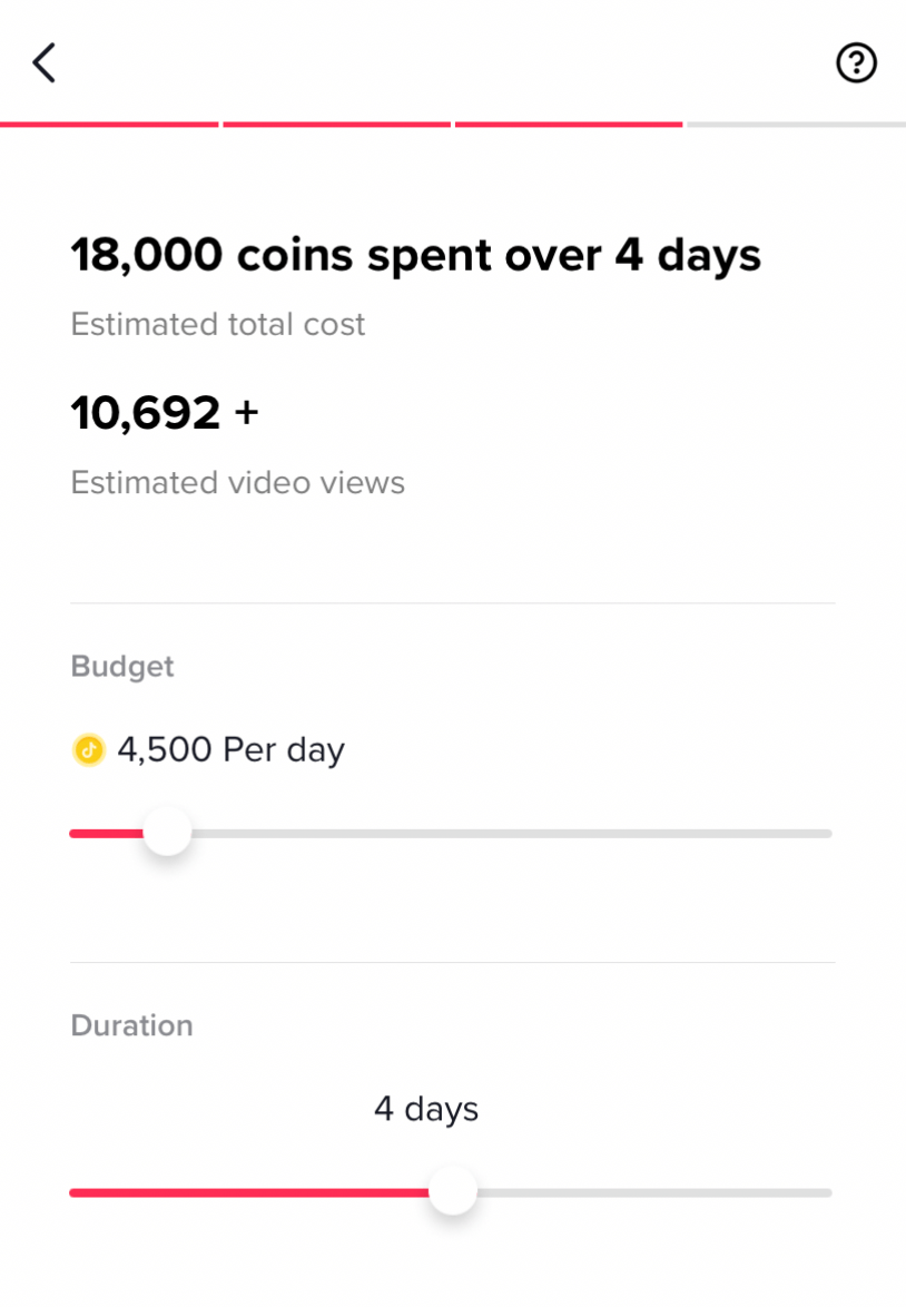 How many coins to promote TikTok?