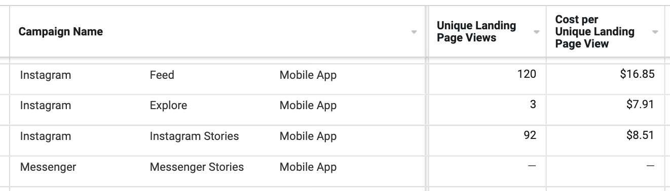 Instagram advertising cost per month