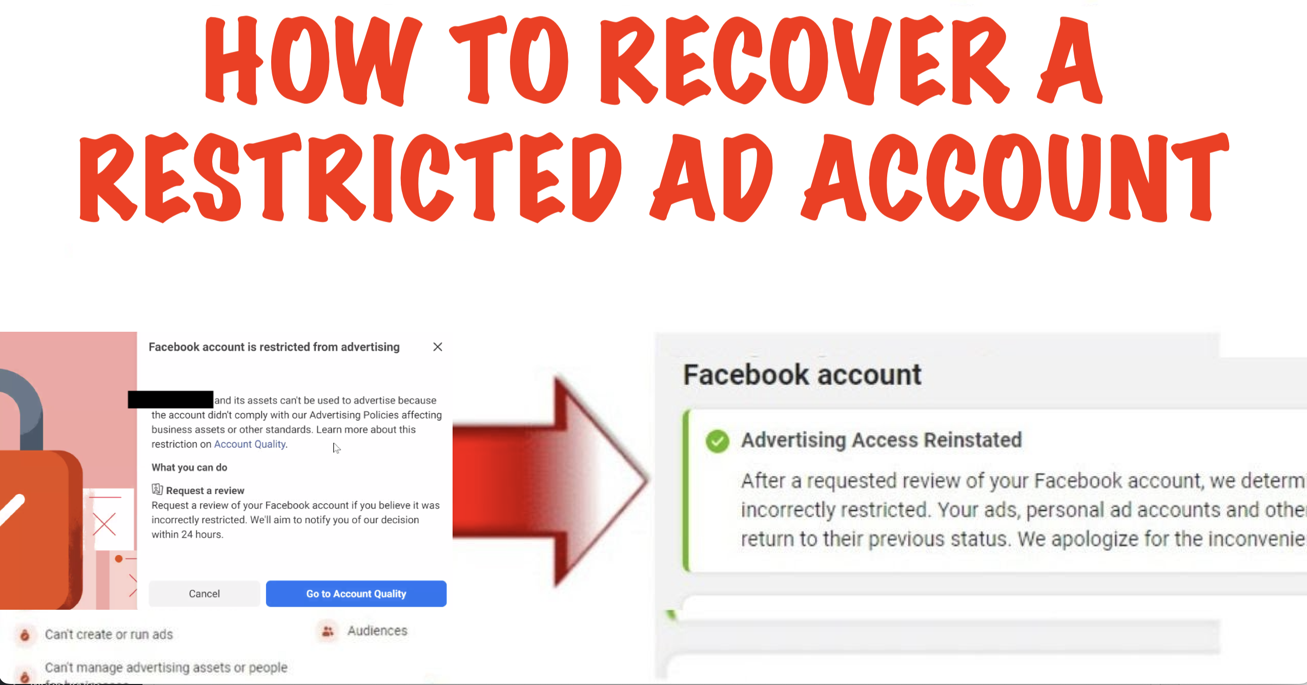 How can I fix my restricted Facebook account