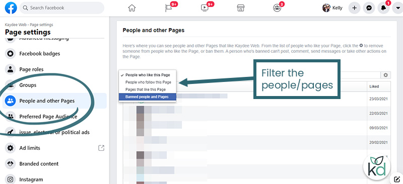 How to check Facebook page restrictions