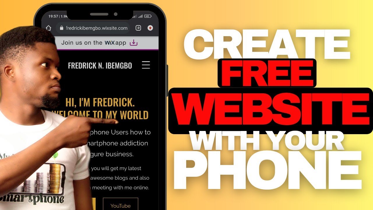 How to create a website on phone