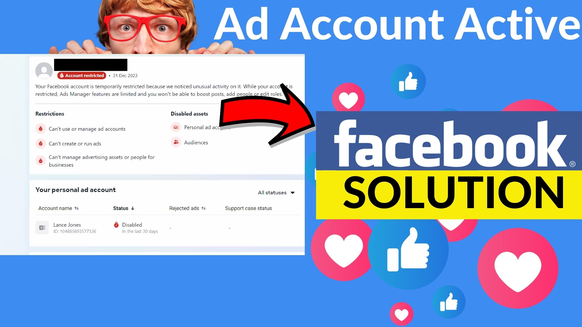 Why are we re unable to connect to your facebook ad account?